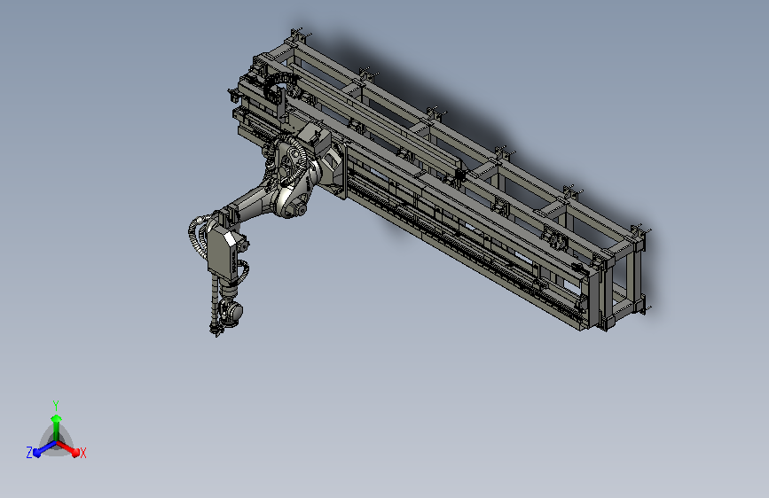 机械臂行走台3D模型