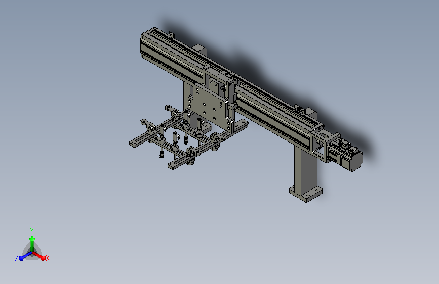 机械手搬运 PCB板搬运机构3D模型