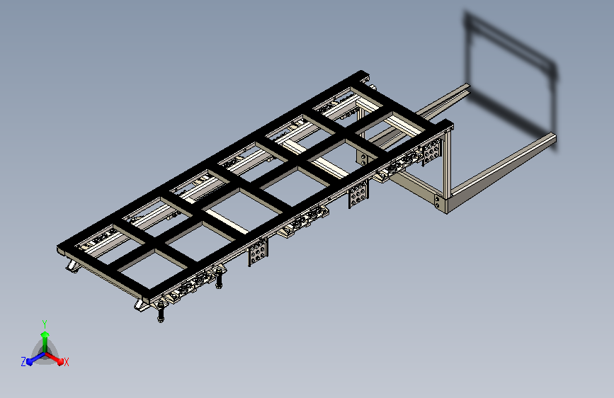 卡车副车架三维模型