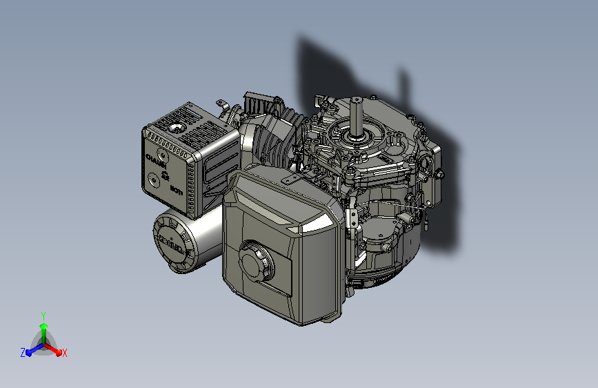 科勒14Hp发动机3D模型