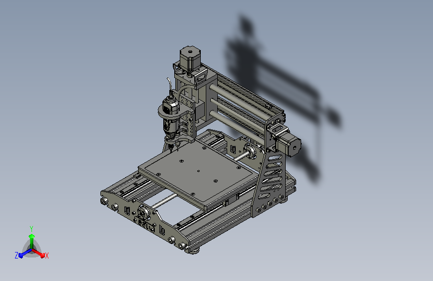 可DIY数控雕刻机3D模型