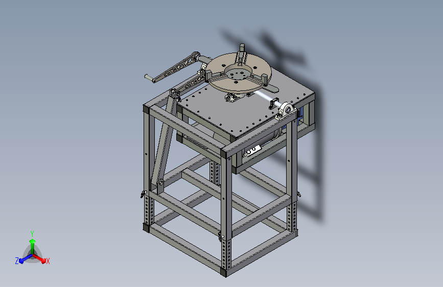 可调角度等离子喷涂转盘