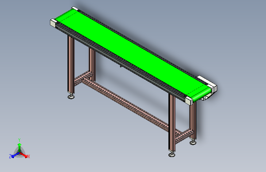可配置带式输送机3D模型