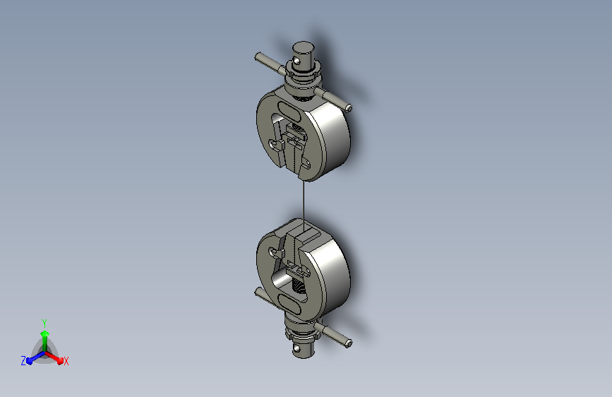 拉力机拉伸夹具3D模型