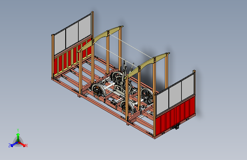 缆车机械设备三维模型