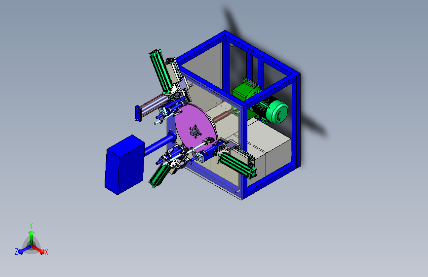 立式铁芯卷绕机设备3D模型