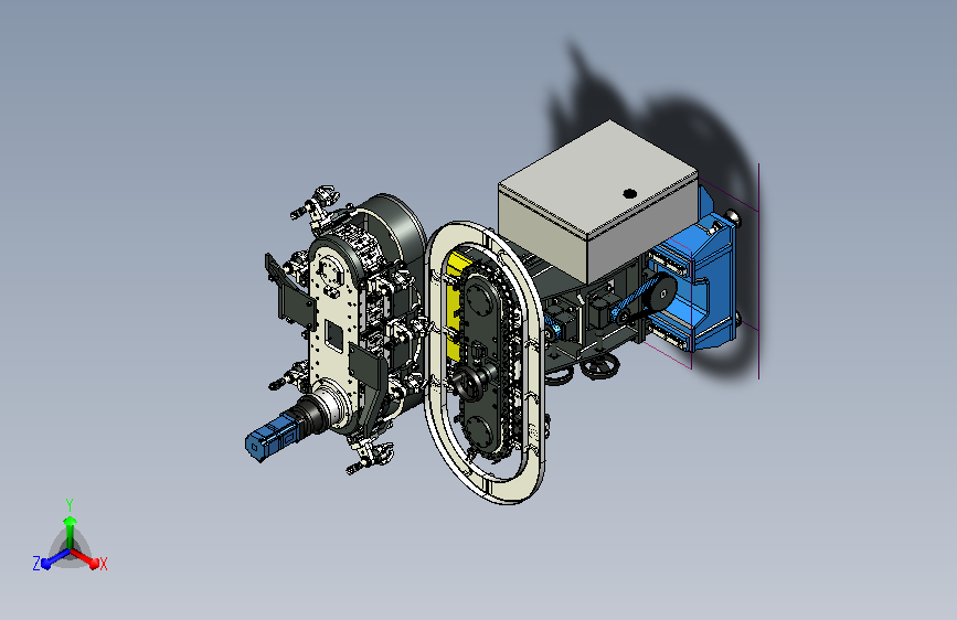 流水线产品转移设备3D模型