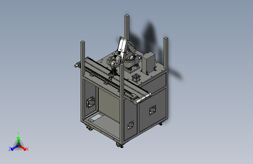 六轴机械手自动焊锡机3D模型