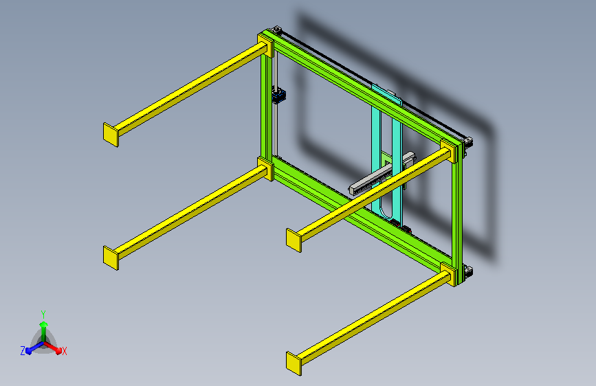 码垛直角坐标机械手3D模型