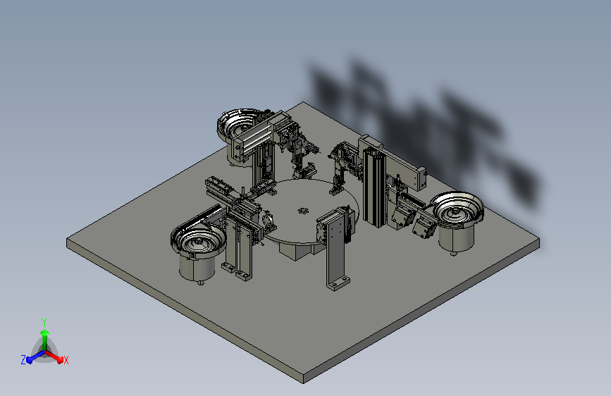摩托车喇叭自动安装机设备3D模型