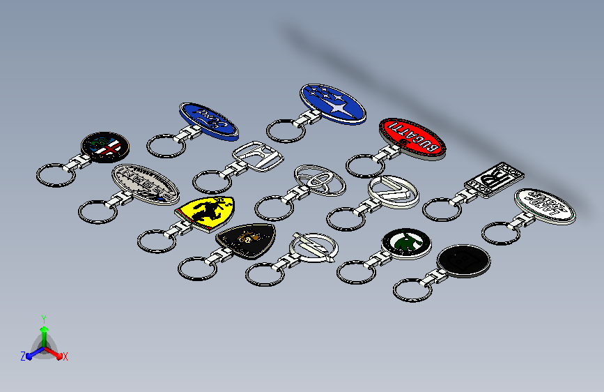 汽车徽章钥匙圈