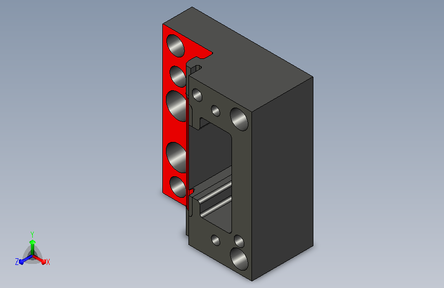 汽车装饰条冲切、缺口冲模3D模型