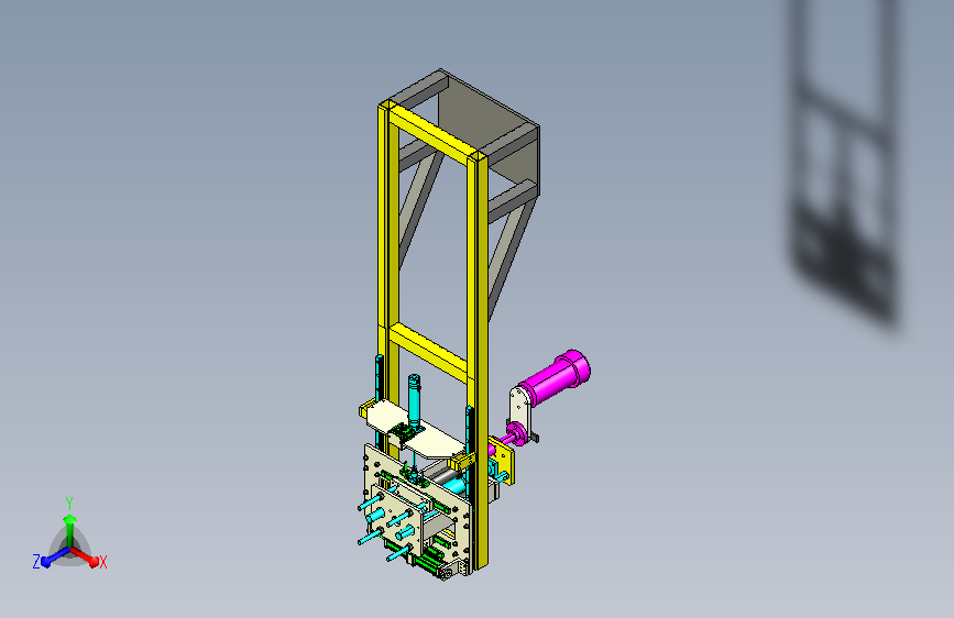 汽车座椅测试机机械结构3D模型