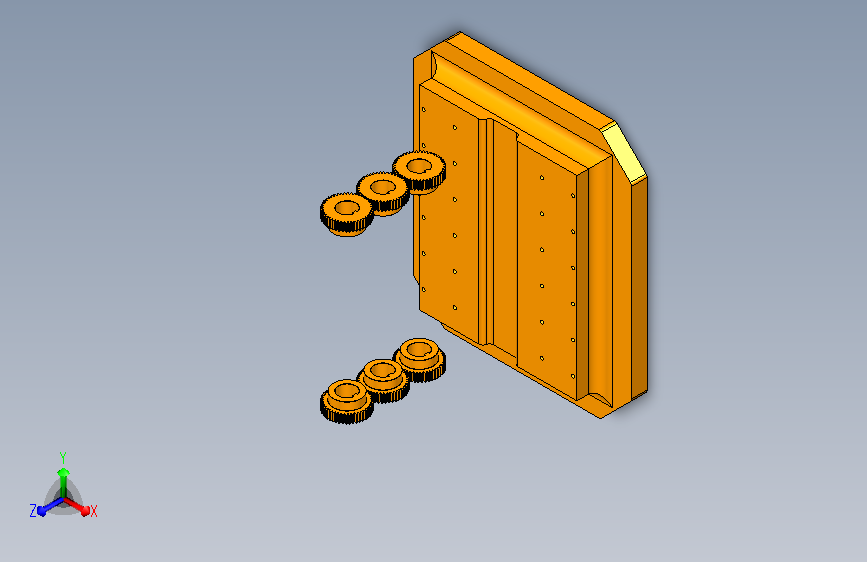 三辊轧机3D模型