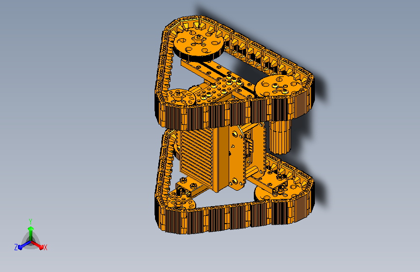 三角履带遥控车3D模型