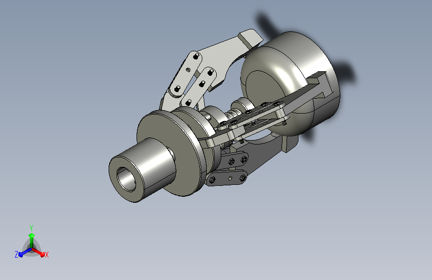 三爪夹持夹具3D模型