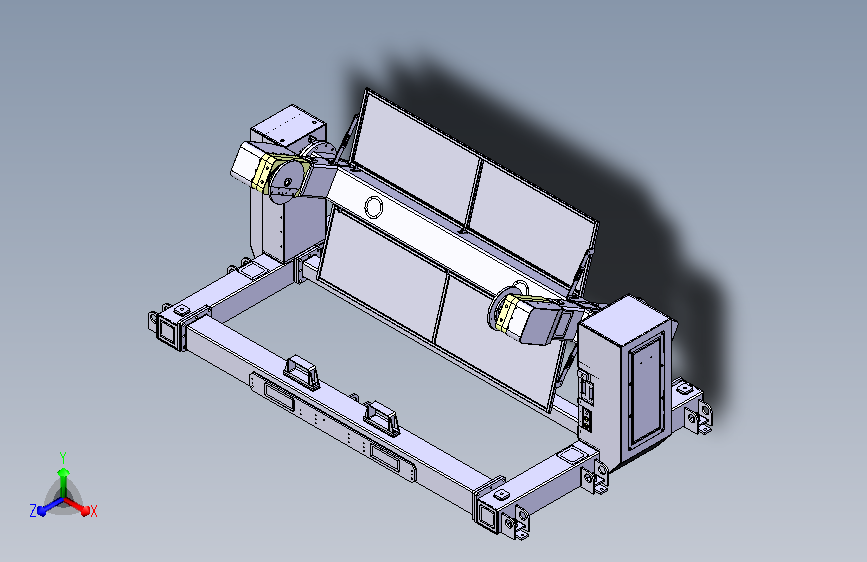 三轴变位翻转机构3D模型