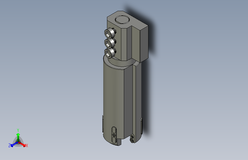 深孔钻头套料钻3D模型