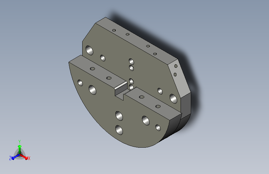 四轴加工治具L板（含油路孔设计）3D模型