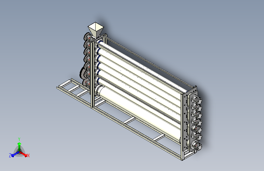 塑化机 高温常压连续脱硫机3D模型