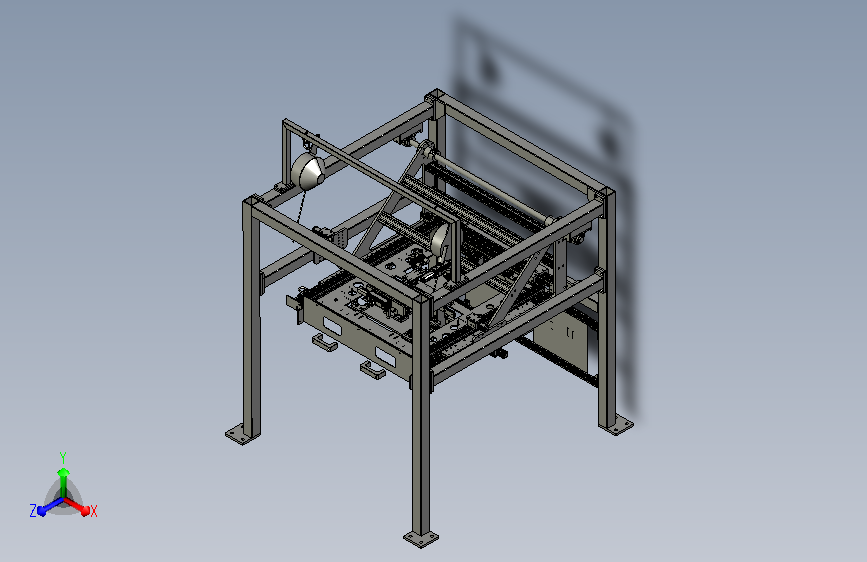 天窗旋转举升下线设备3D模型