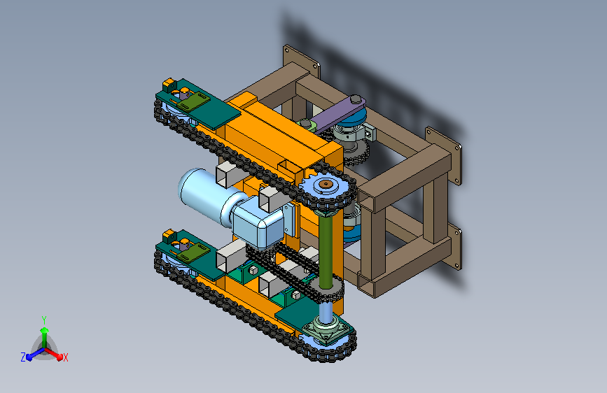 凸轮式顶升移栽机3D模型