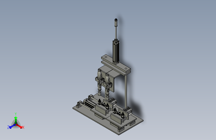 卫浴双工位拧螺母机3D模型