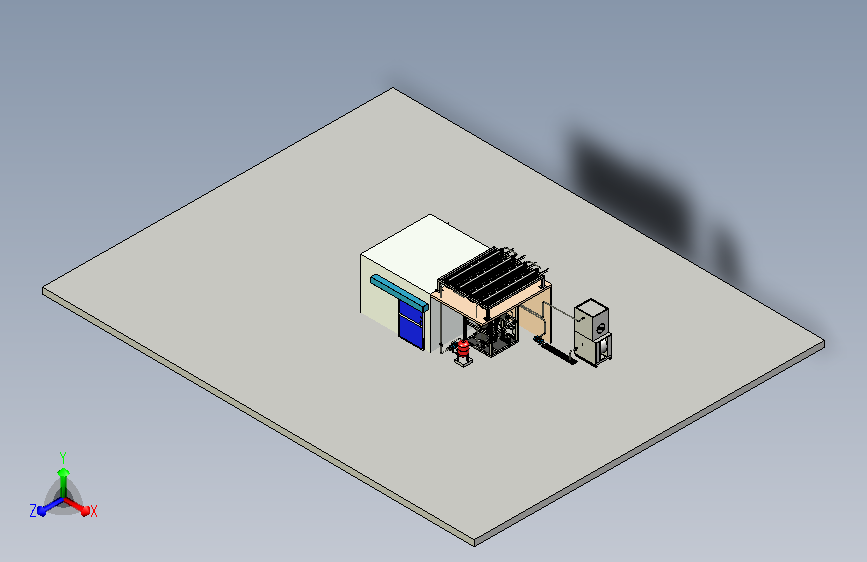 吸收式制冷机机房模型