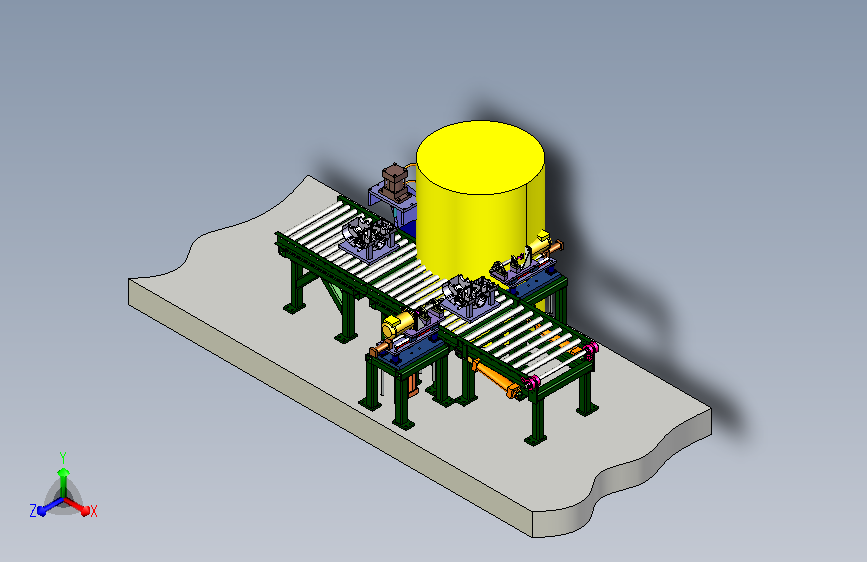 箱体加工生产线3D模型