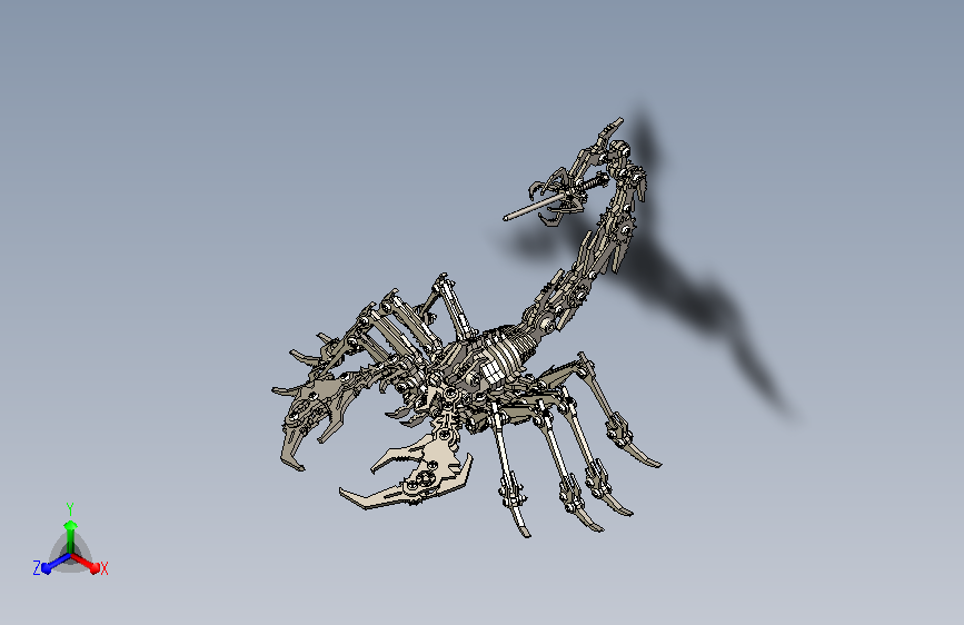 蝎子王（激光切割件）3D模型