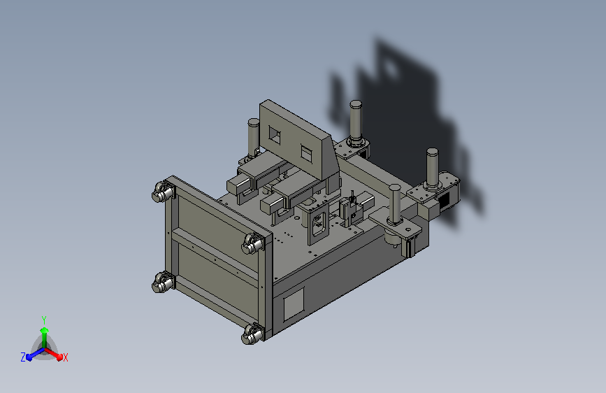 压力自动调整覆合机3D模型