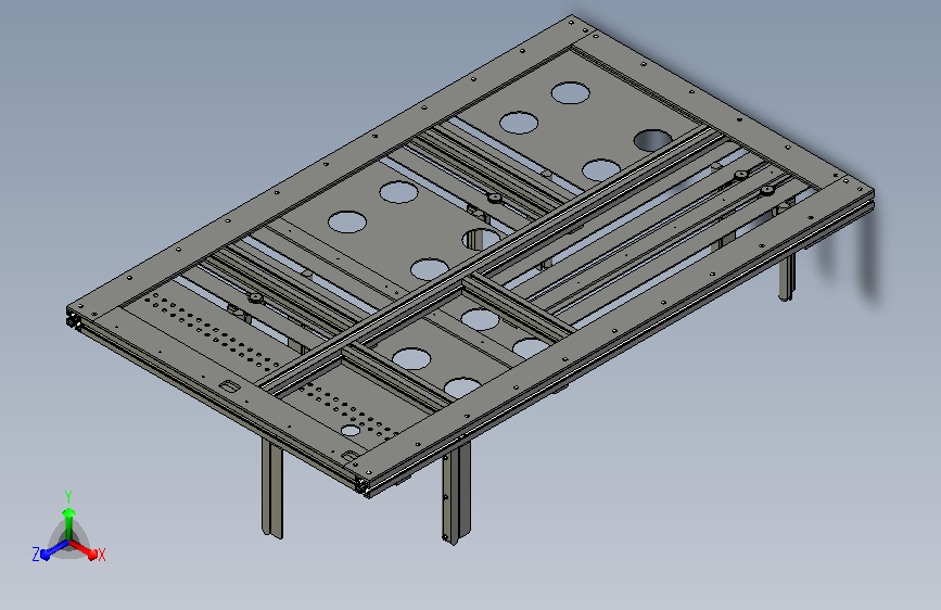 液晶片偏贴线投料料架3D模型