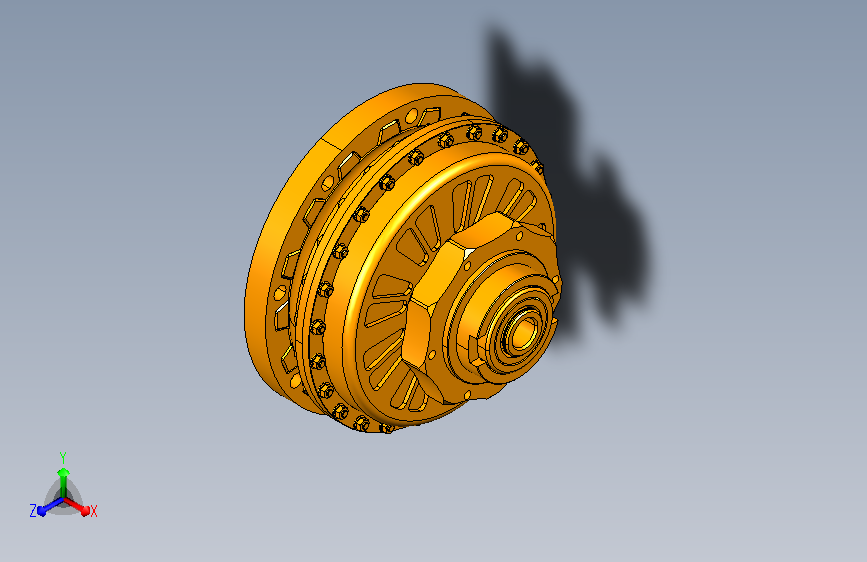 液力变矩器3D模型