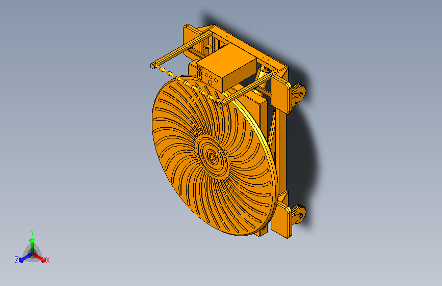 移动式可回旋升降机3D模型