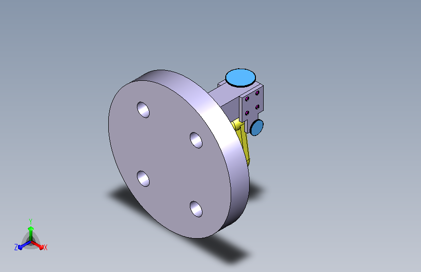 异形杠杆夹具体3D模型