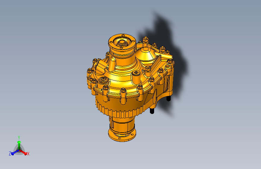 越野车变速器3D模型