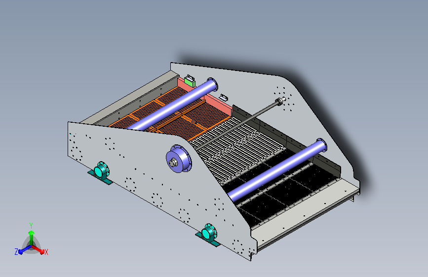 振动筛结构模拟图