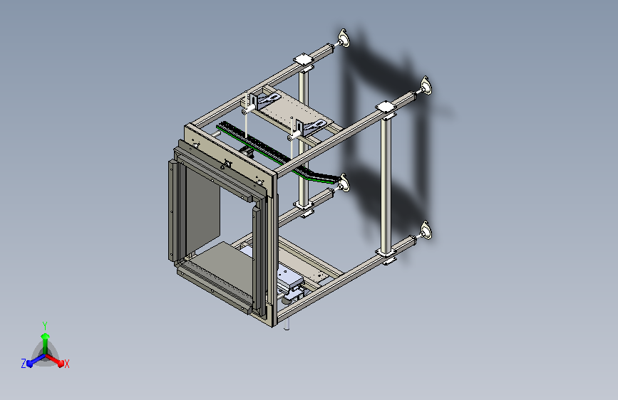 装箱定位机构 自动装箱撑箱机构