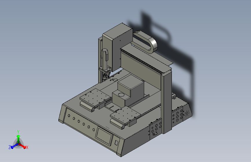 桌面型4轴螺丝锁付机3D模型
