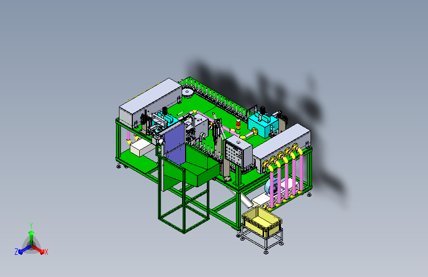 自动焊管机三维模型
