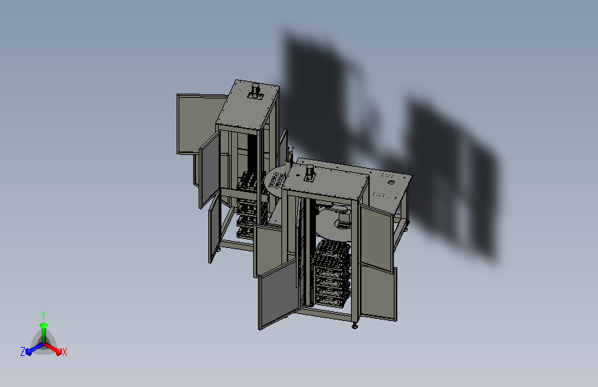 自动上下料设备3D模型