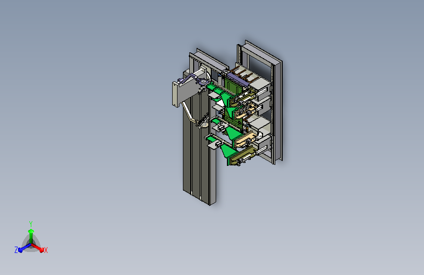 自动折弯机三维模型