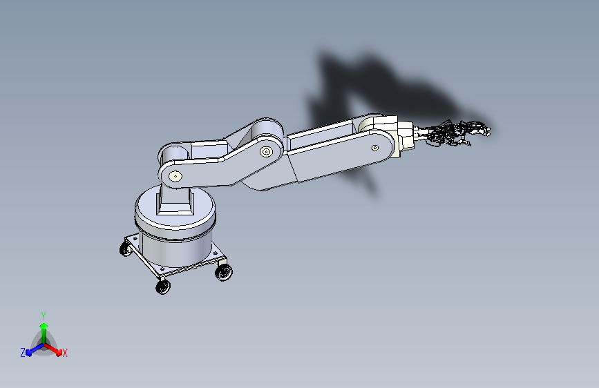 自由移动机械手3D模型