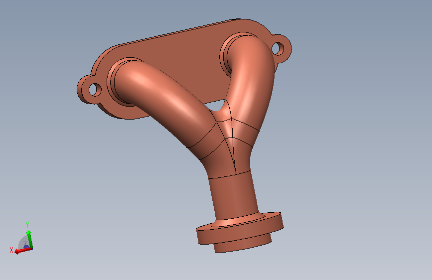 3D设计的法兰管件