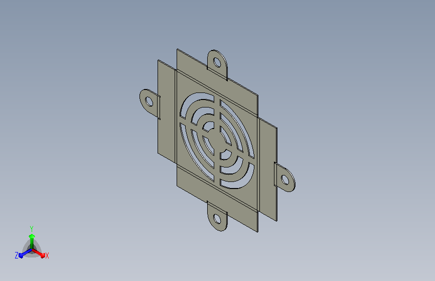 3D组件金属扇架