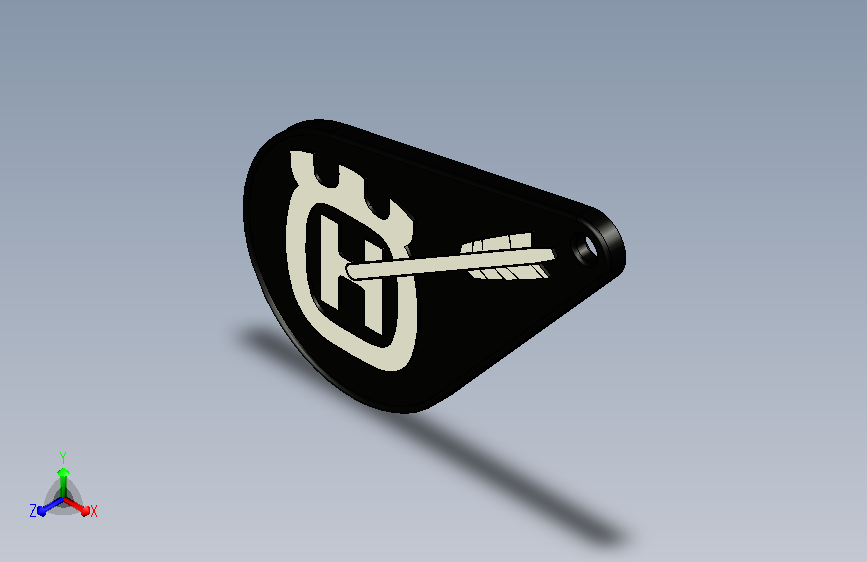 白箭标志钥匙扣牌