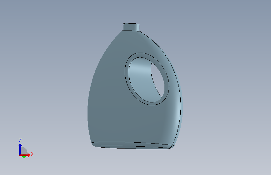 表面设计与厚度特征的洗涤剂瓶