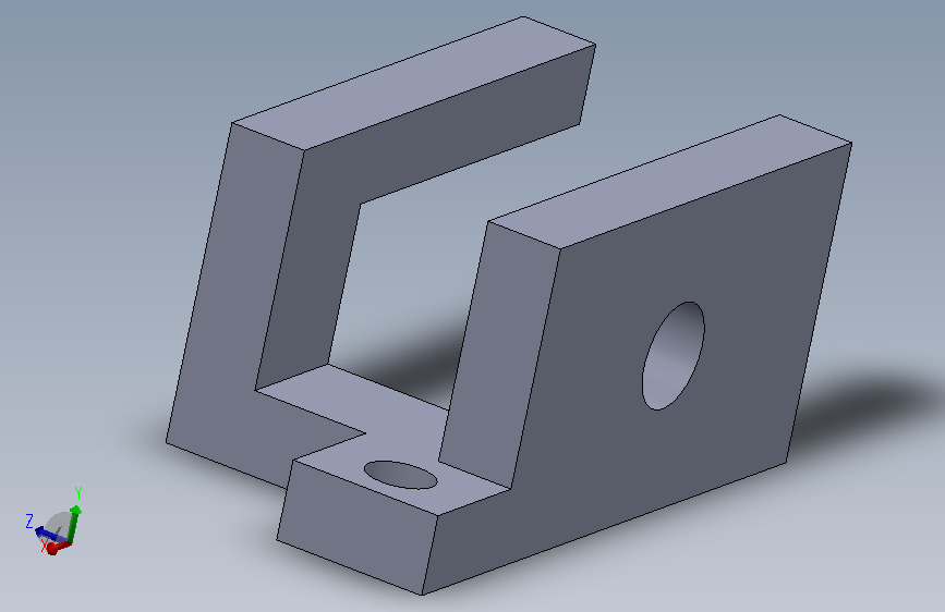 不对称的安装块