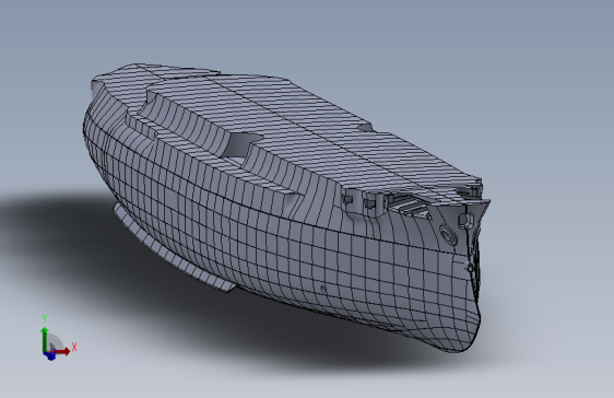 不完整的战列舰舰体