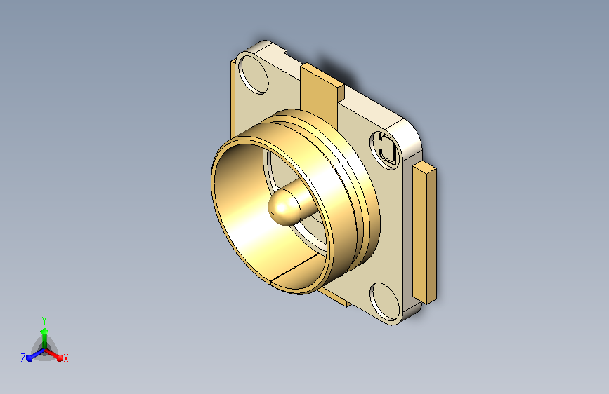 参考3D模型的U.FL连接器